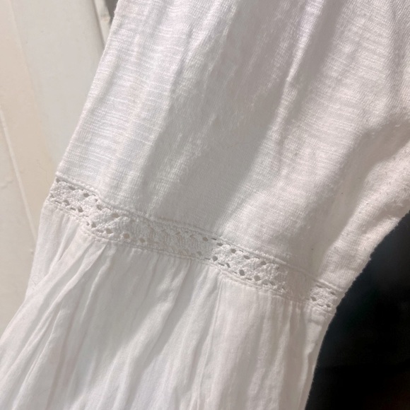 SUNDANCE White cotton blouse, Size LG - Picture 2 of 9